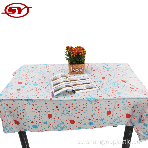 Holiday Peva Pattern Rectangle Table Cloth